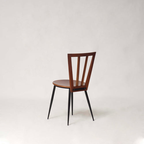 San Babila Chair Chrome Cherry